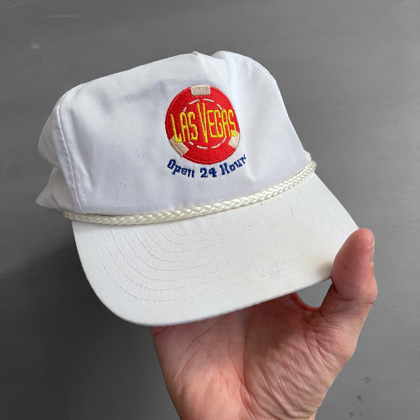 1980s Las Vegas casino trucker cap
