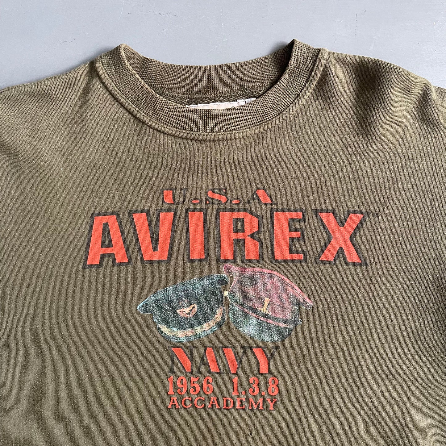 1990s Avirex USA Military sweatshirt (S/M)