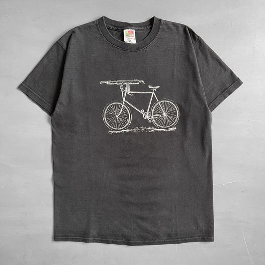 1990s machine gun bicycle T-shirt (M)
