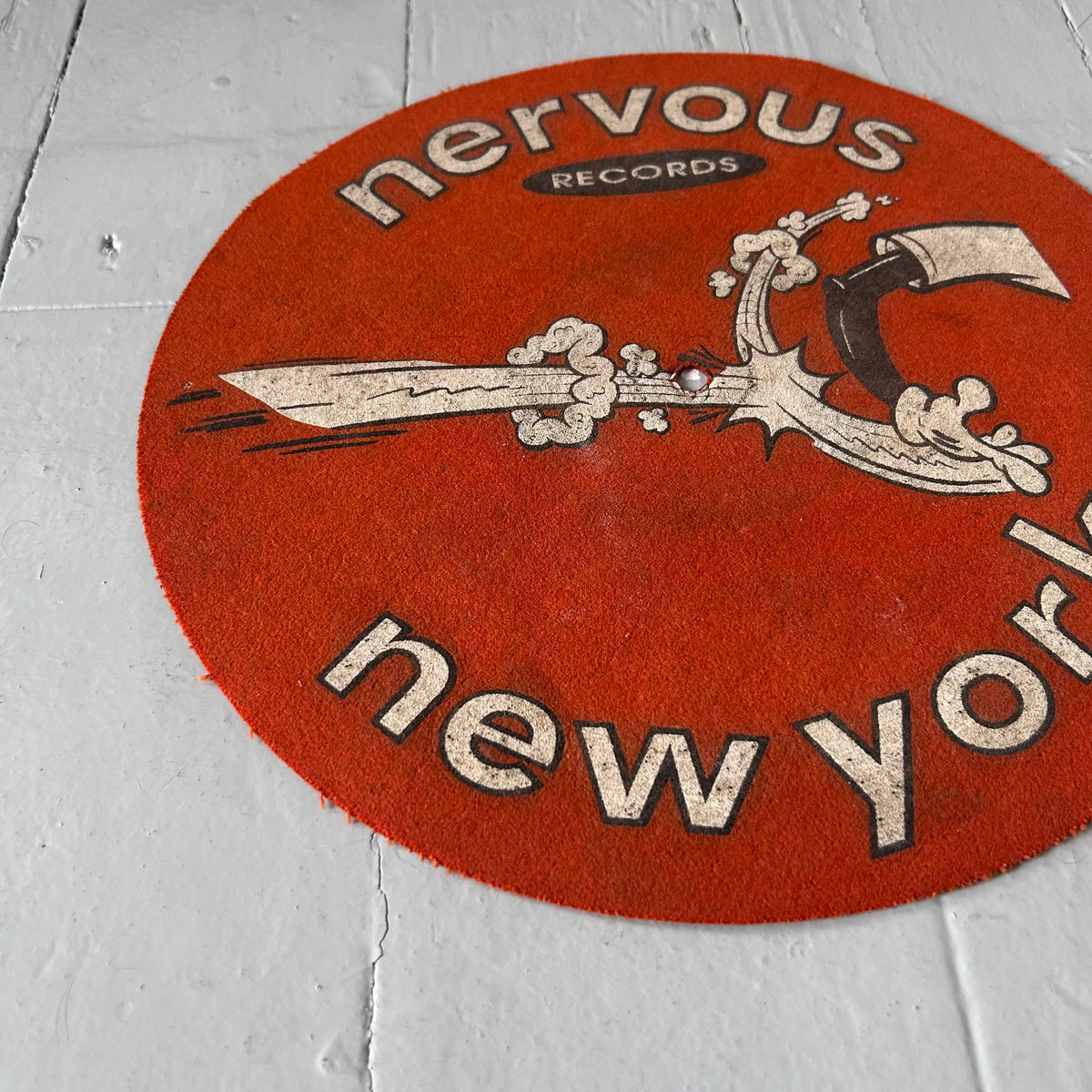 1990s Nervous Records slip mat