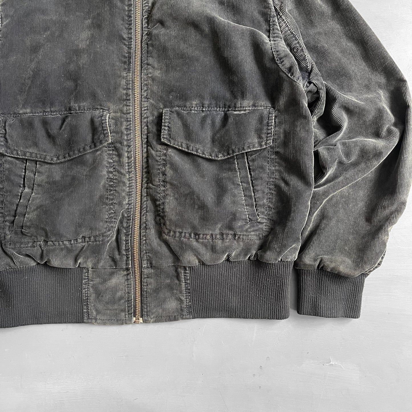 1990s FCUK corduroy bomber jacket (L)