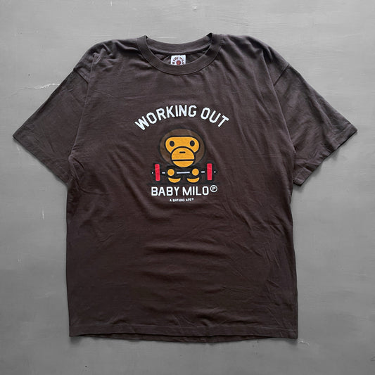 BAPE baby milo working out T-shirt (L/XL)