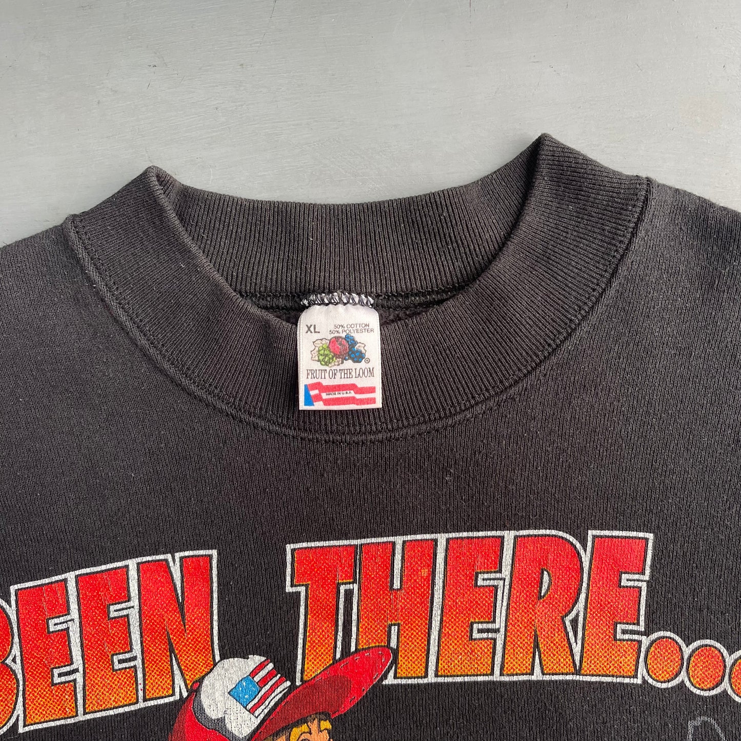 1990s Been there done that American trucker sweatshirt (L/XL)