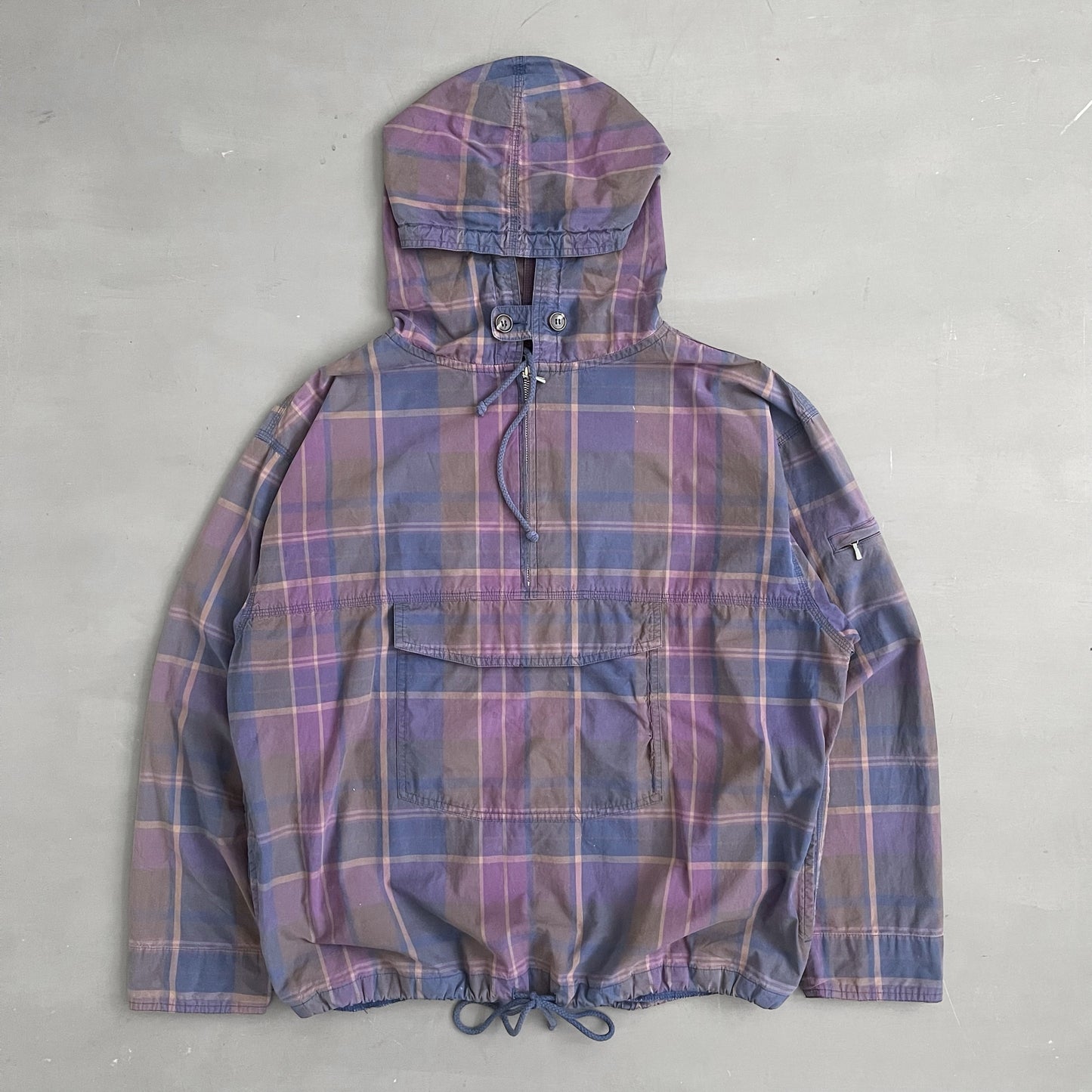 1990s GAP plaid smock jacket (L)