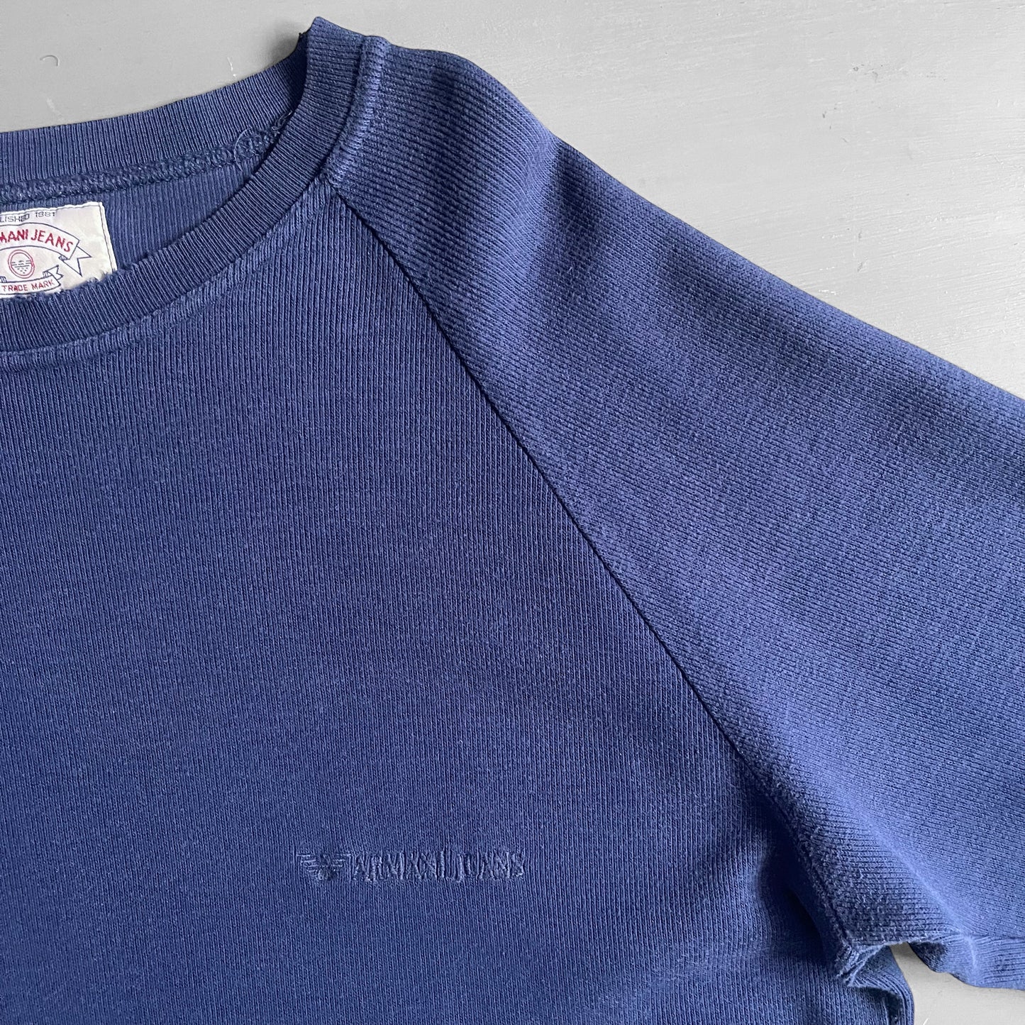 1990s Armani jeans embroidered sweatshirt (L)