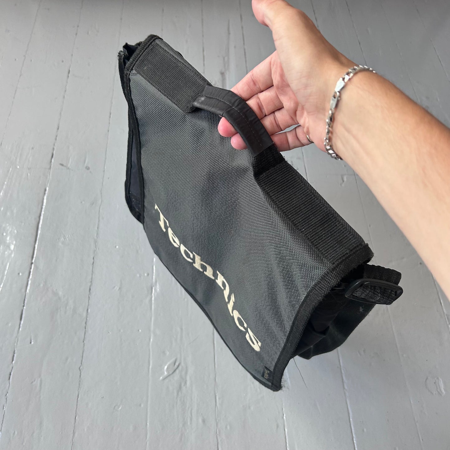 1990s Technics vinyl shoulder bag