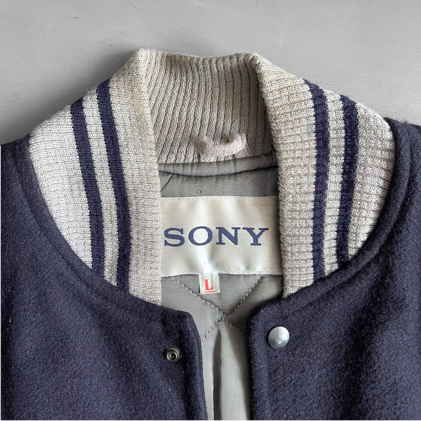 1990s Sony varsity jacket (L)