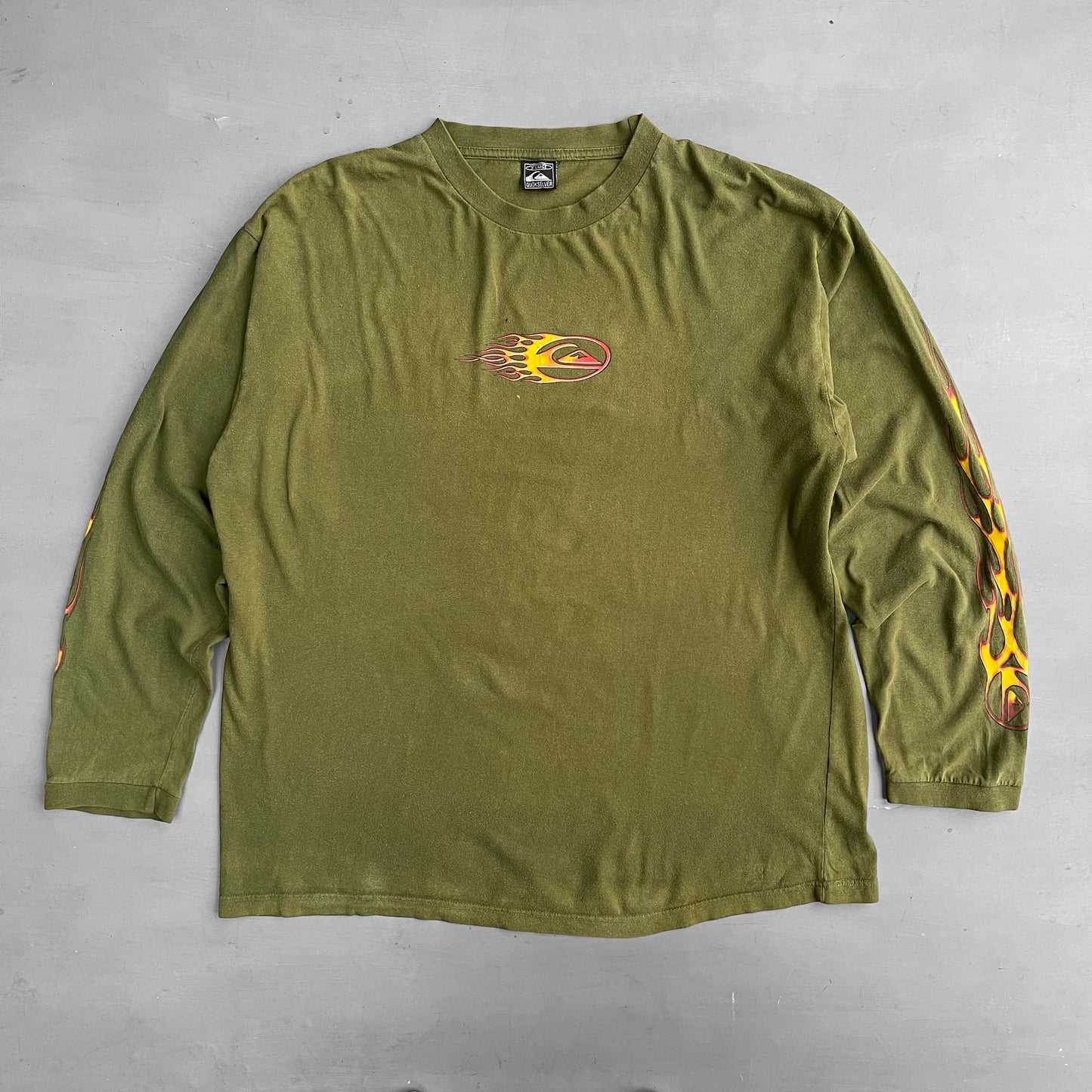 2000 Quiksilver long sleeve flame T-Shirt (XL)