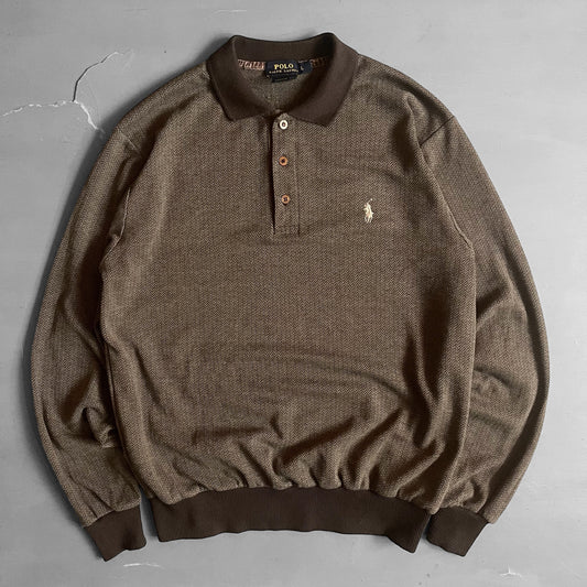 1990s Ralph Lauren knit shirt (L)