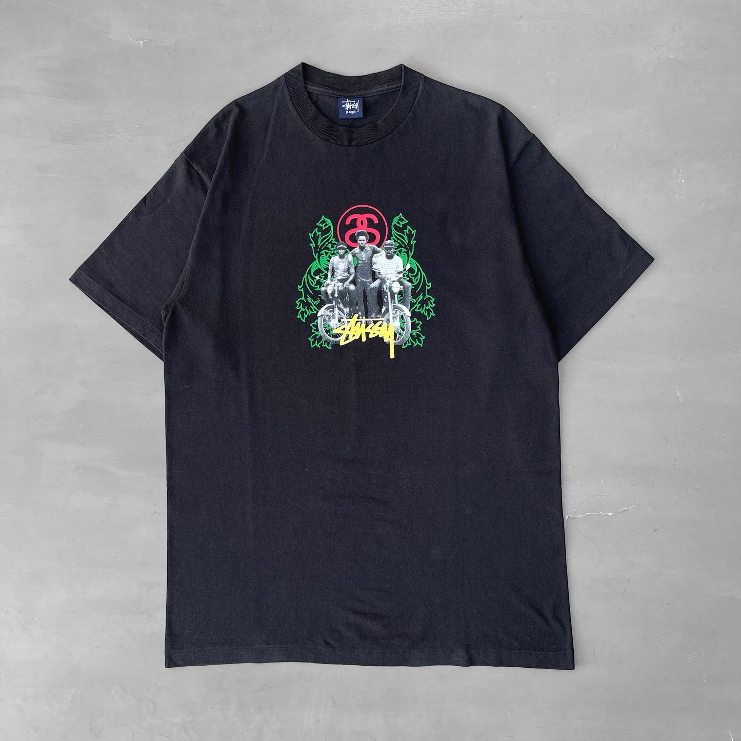 Early 2000s Stussy reggae bike T-Shirt (L)