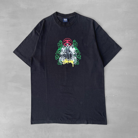 Early 2000s Stussy reggae bike T-Shirt (L)