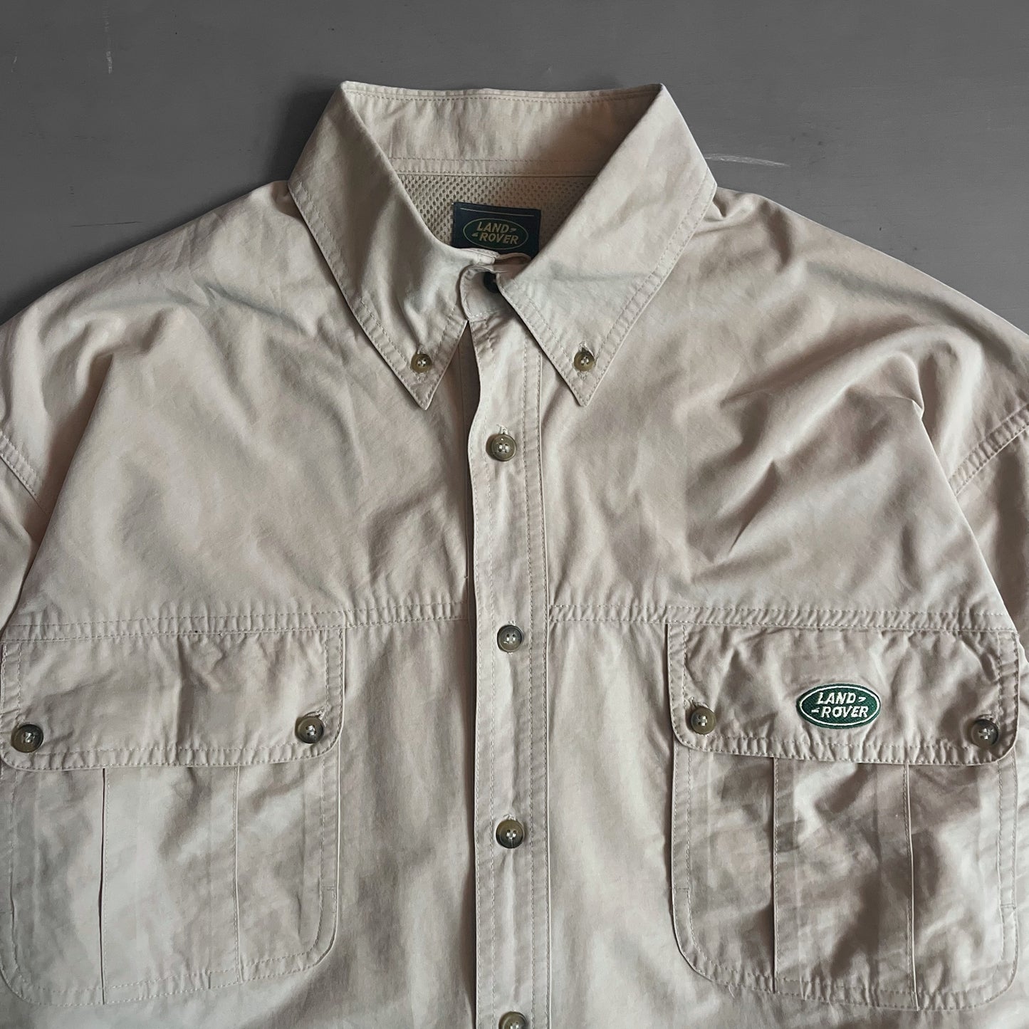 1990s LAND ROVER technical shirt (XL)