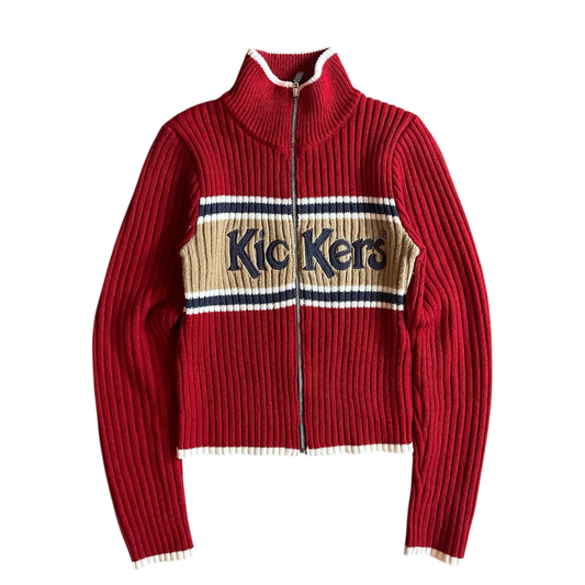 1990s Kickers knit zip jumper (XS)