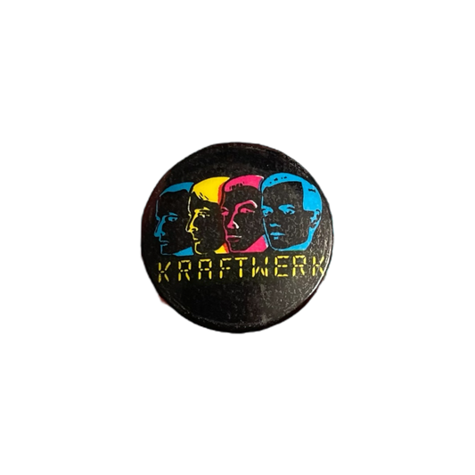 1980s Kraftwerk pin badge