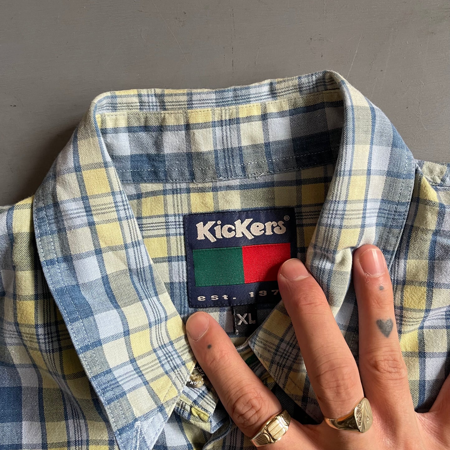 Kickers checked shirt (XL)