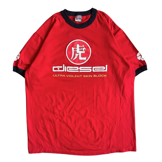 1990s Diesel ultra violet T-shirt (L)