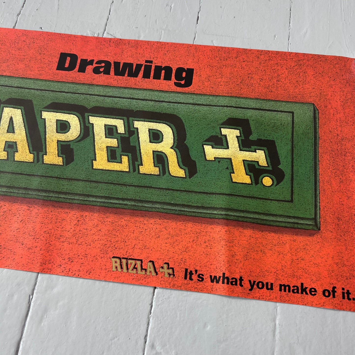 Early 2000s Rizzla ‘drawing paper’ poster