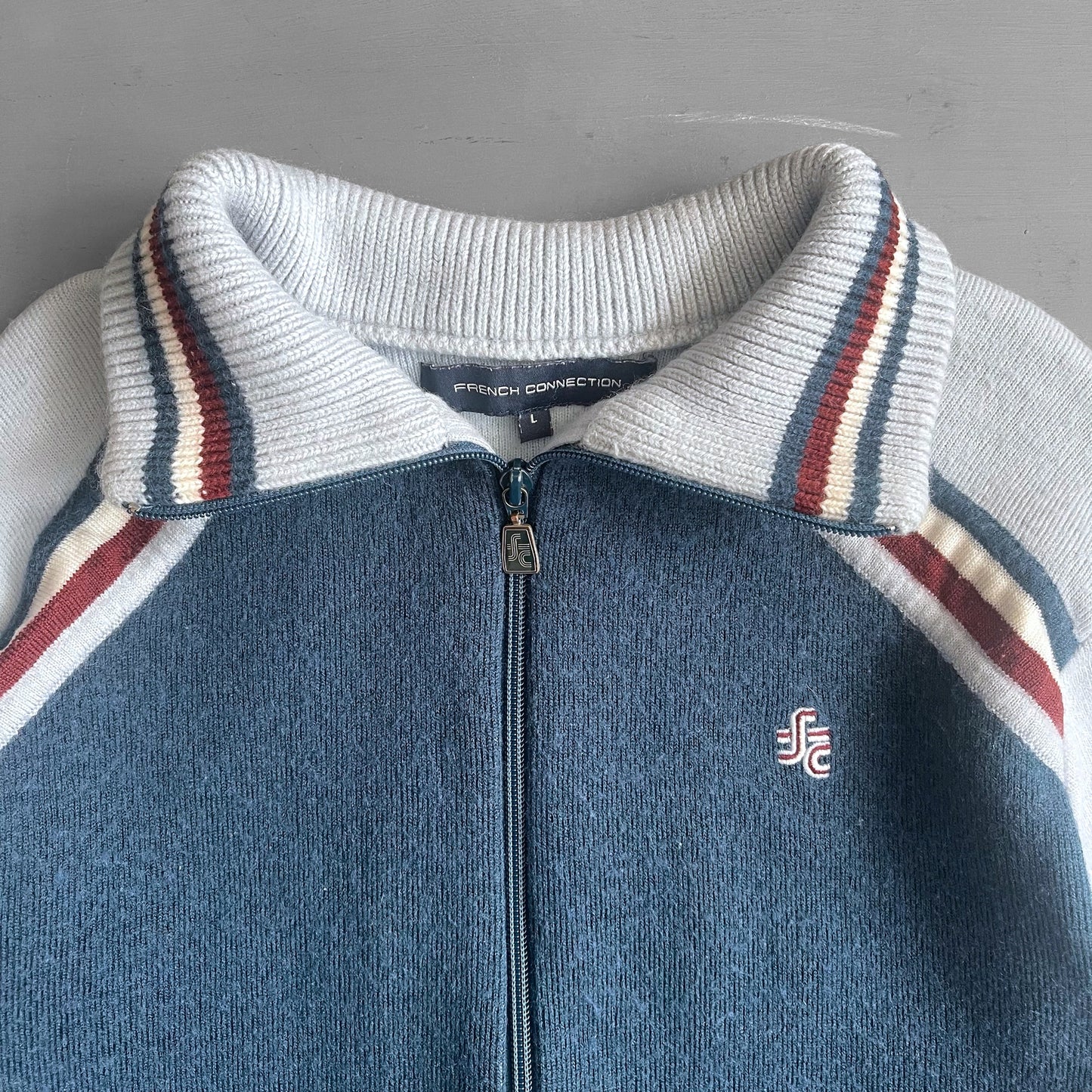 FCUK knitted zip jumper (S)