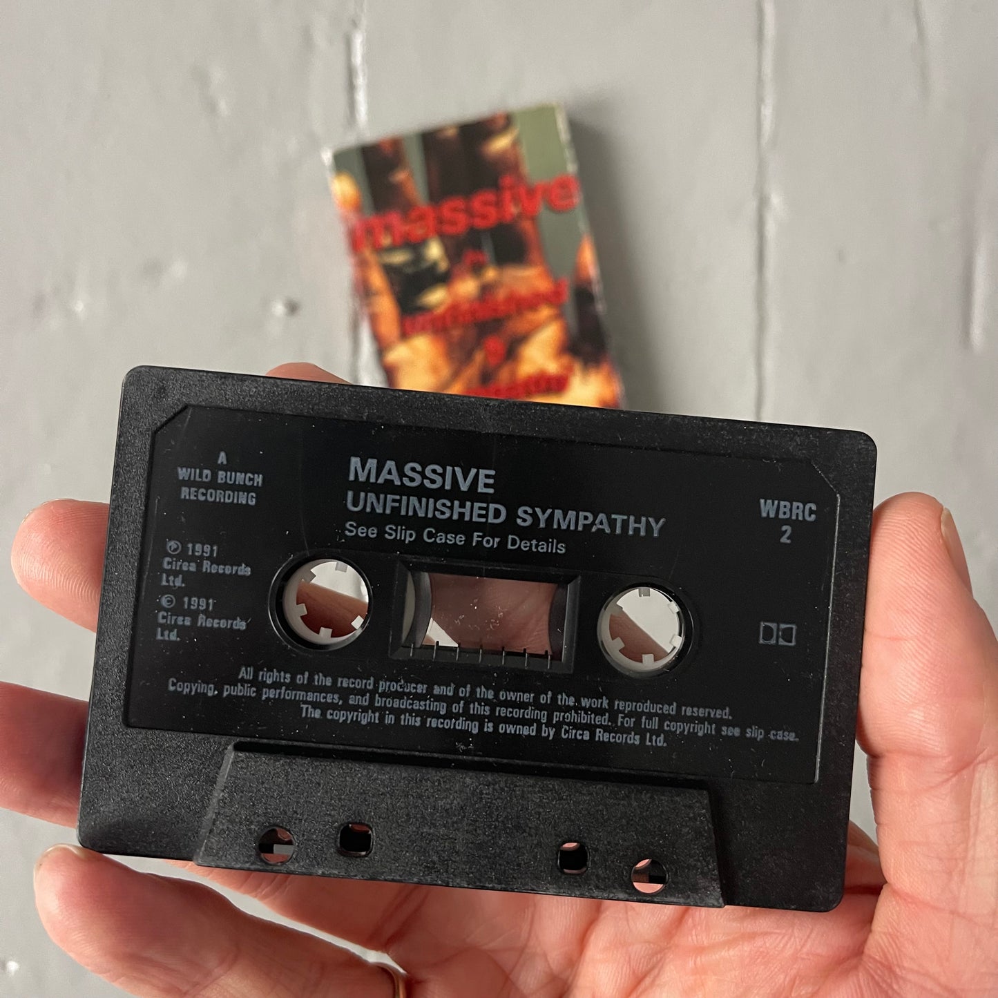 1991 Massive Attack unfinished sympathy cassette