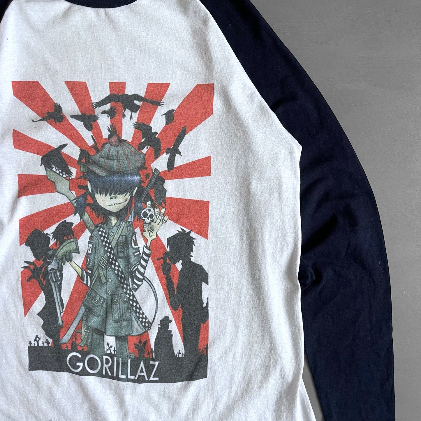 2000s Gorillaz baseball T-shirt (S)