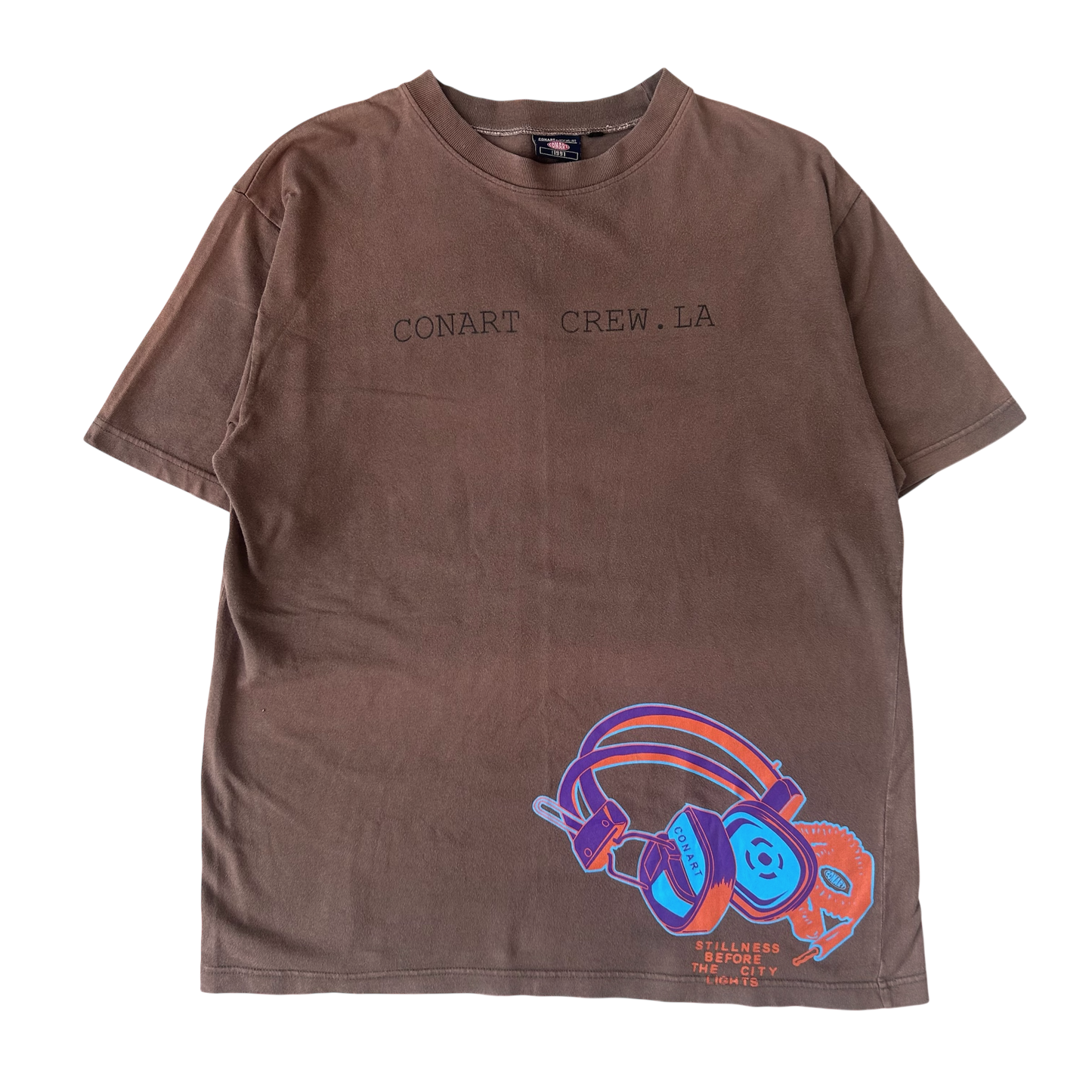Early 2000s Conart crew headphones T-shirt (XL)