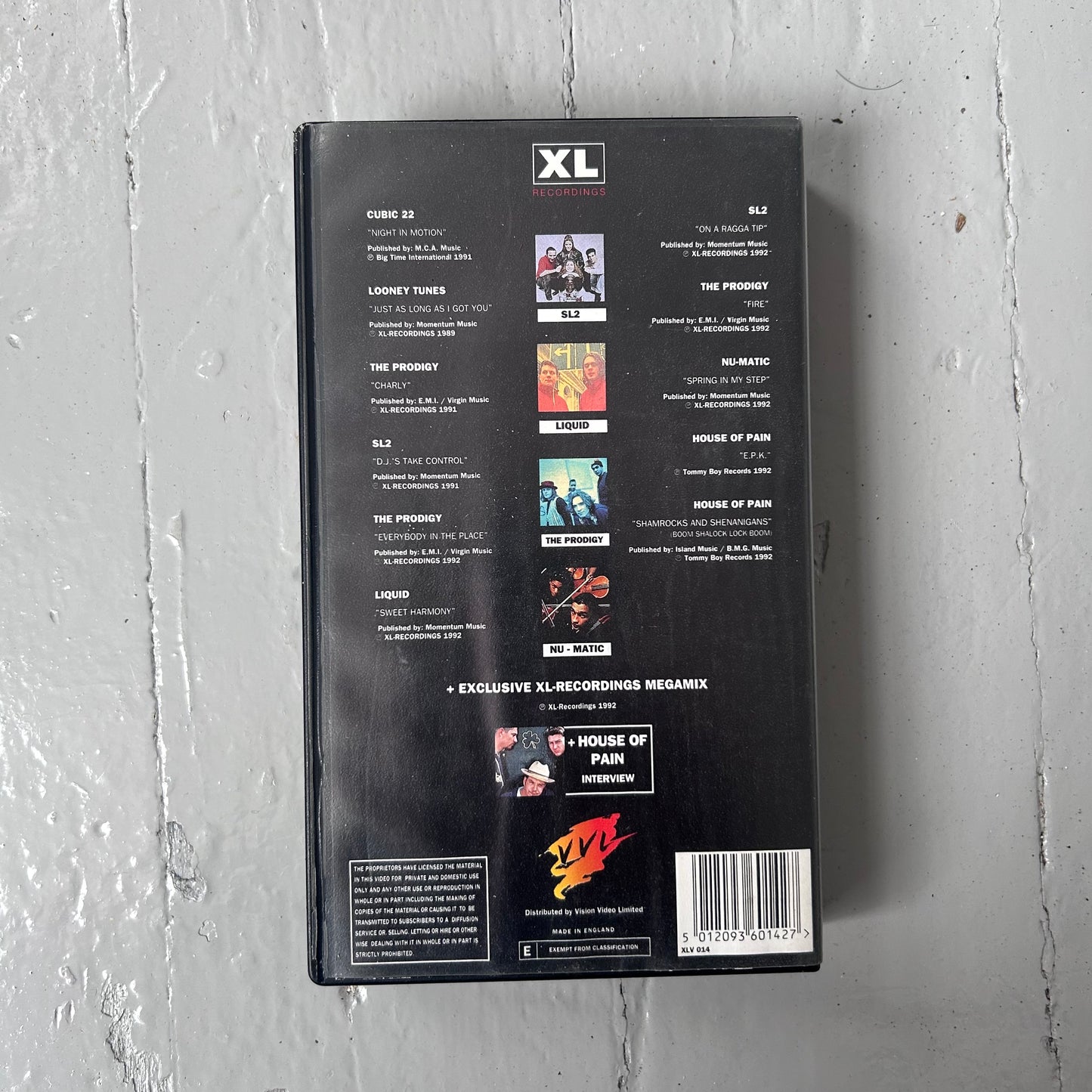 1992 XL RECORDINGS VHS