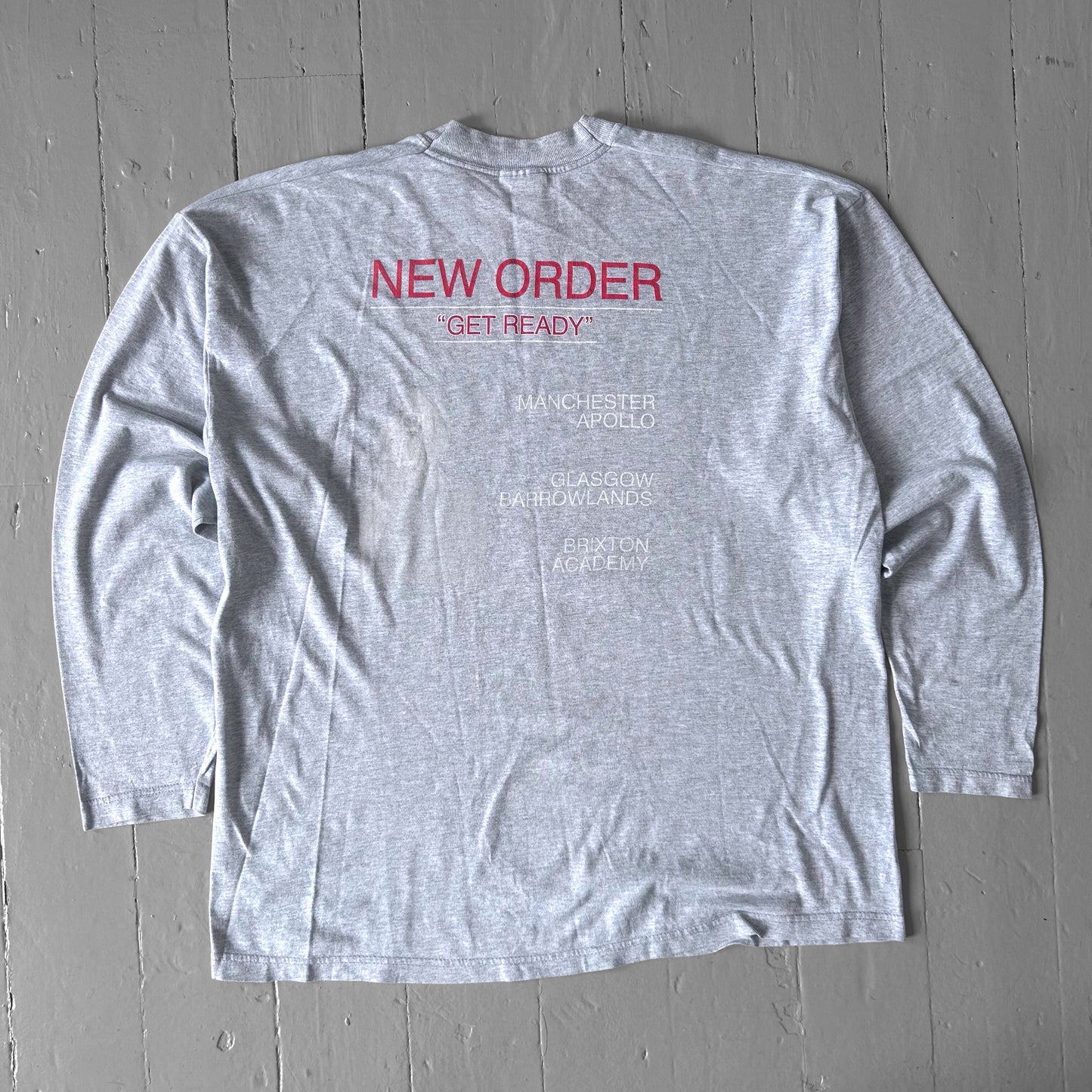 2001 New Order Get Ready long sleeve T-shirt (XL)