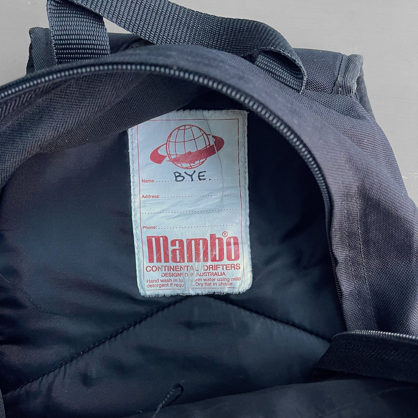 1990s Mambo surf small ruck sack bag