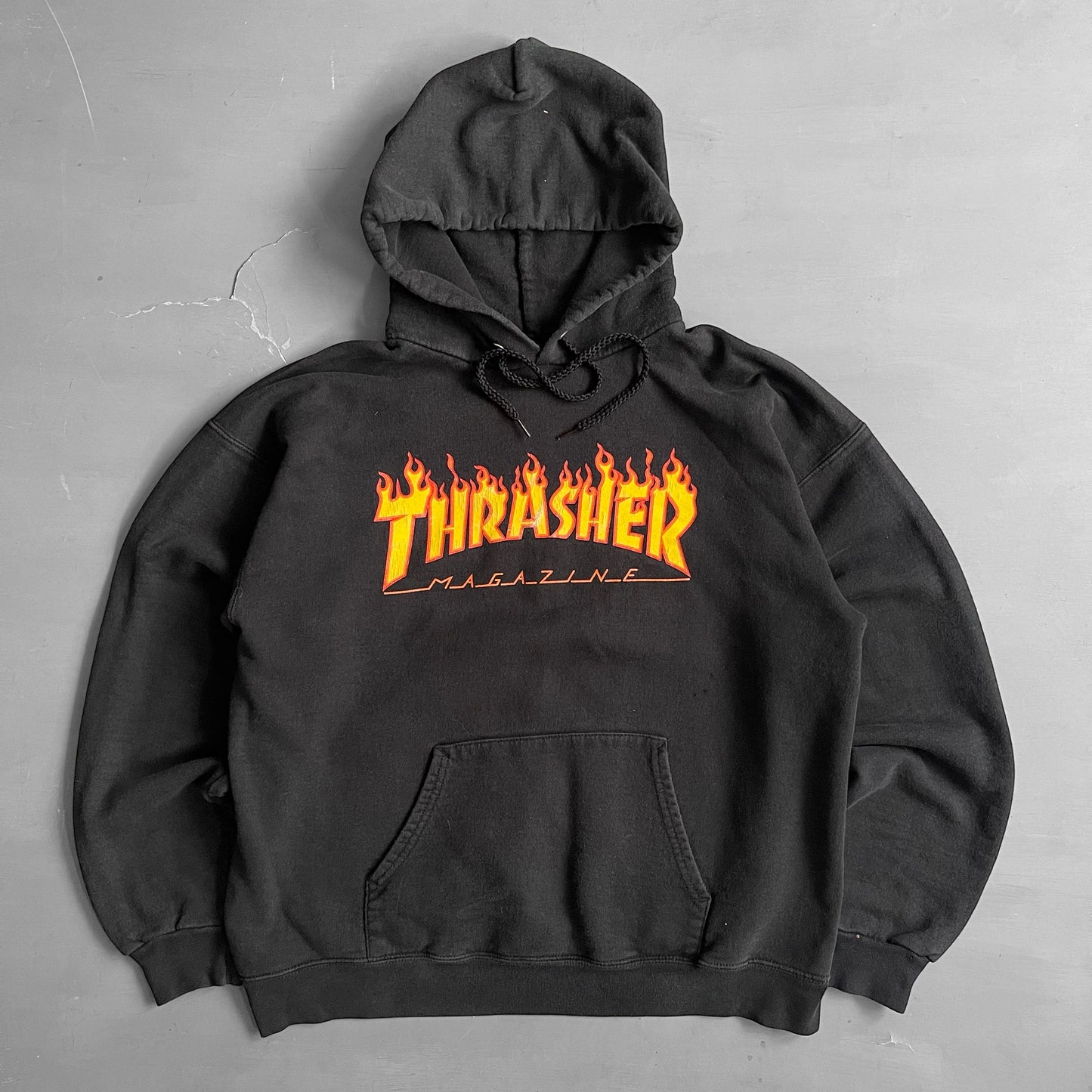 2000s Thrasher Magazine flame hoodie (M)