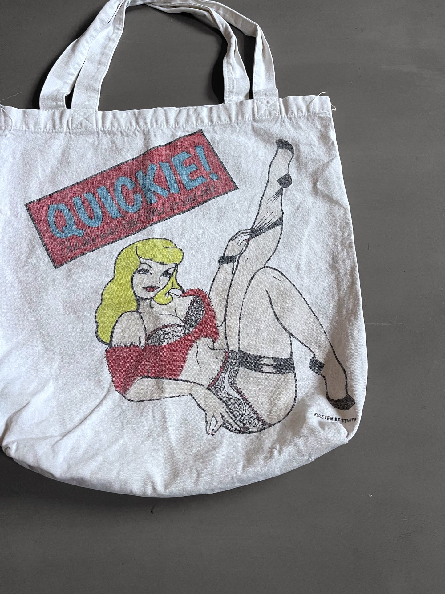 2000s quickie tote bag