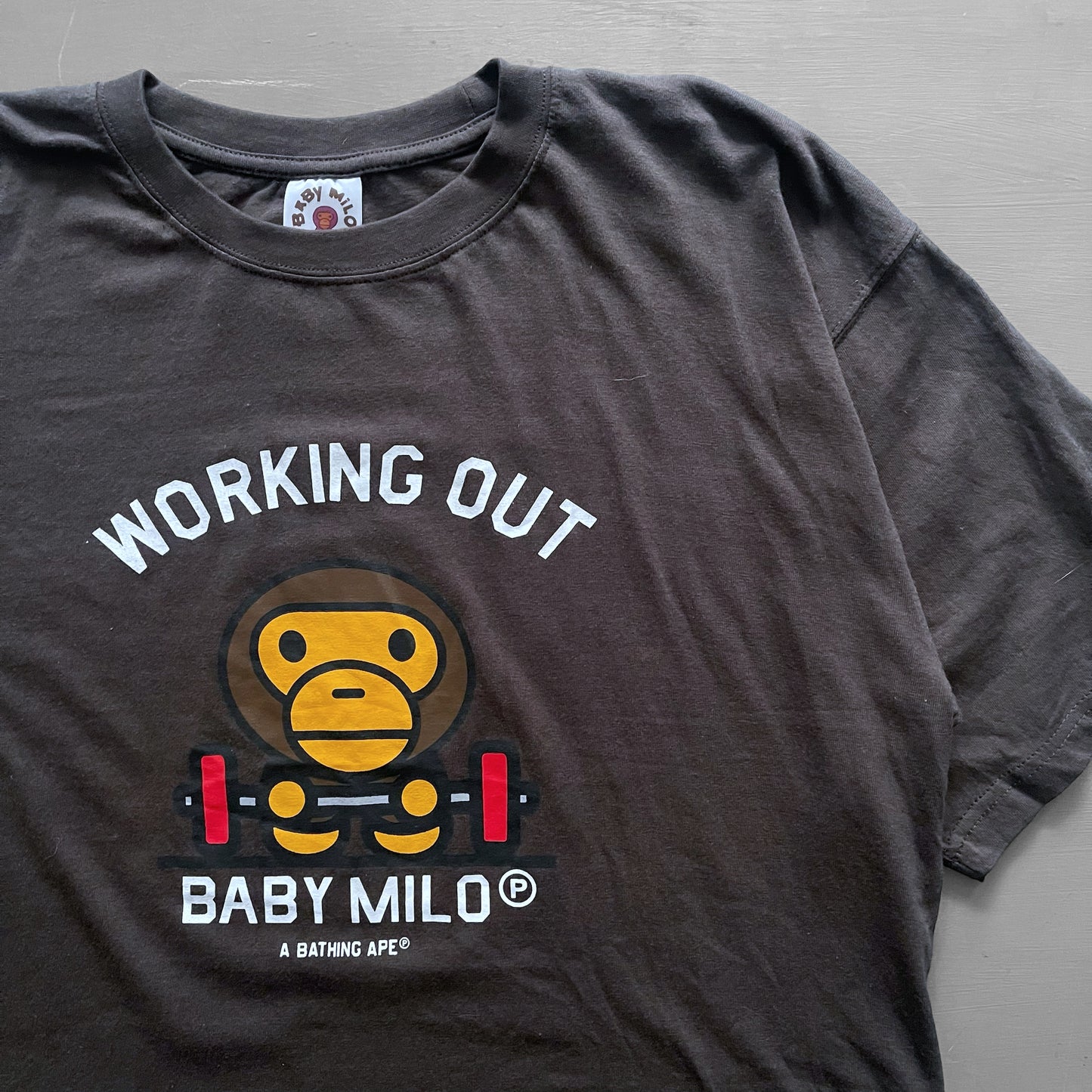 BAPE baby milo working out T-shirt (L/XL)