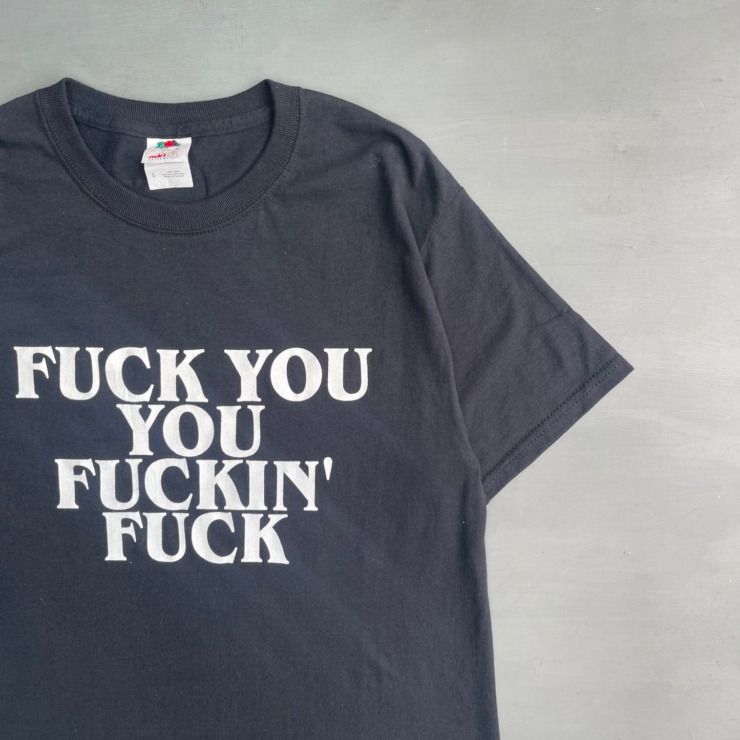 2000s Fuck you you fucking fuck T-shirt (S)