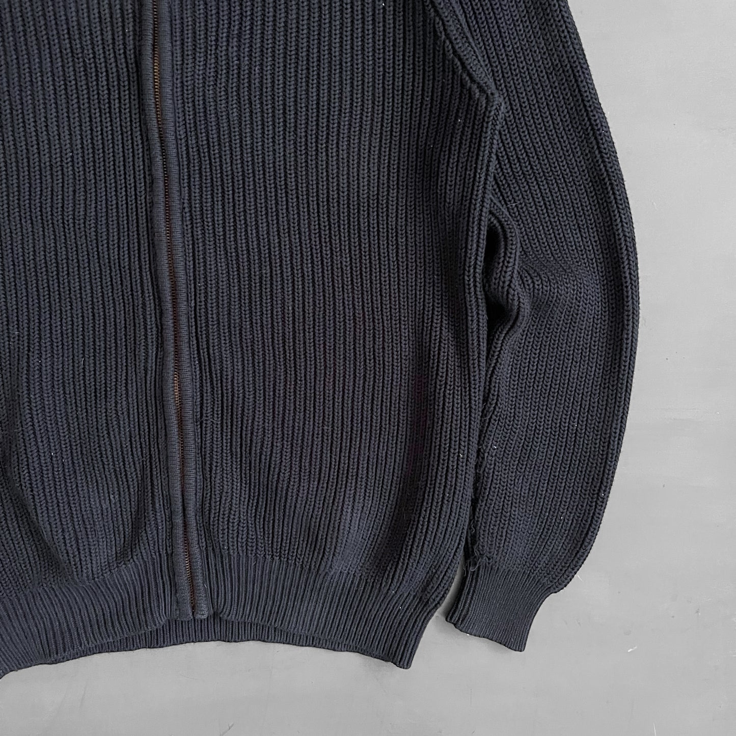 1990s L.L. BEAN knit track jacket (L)