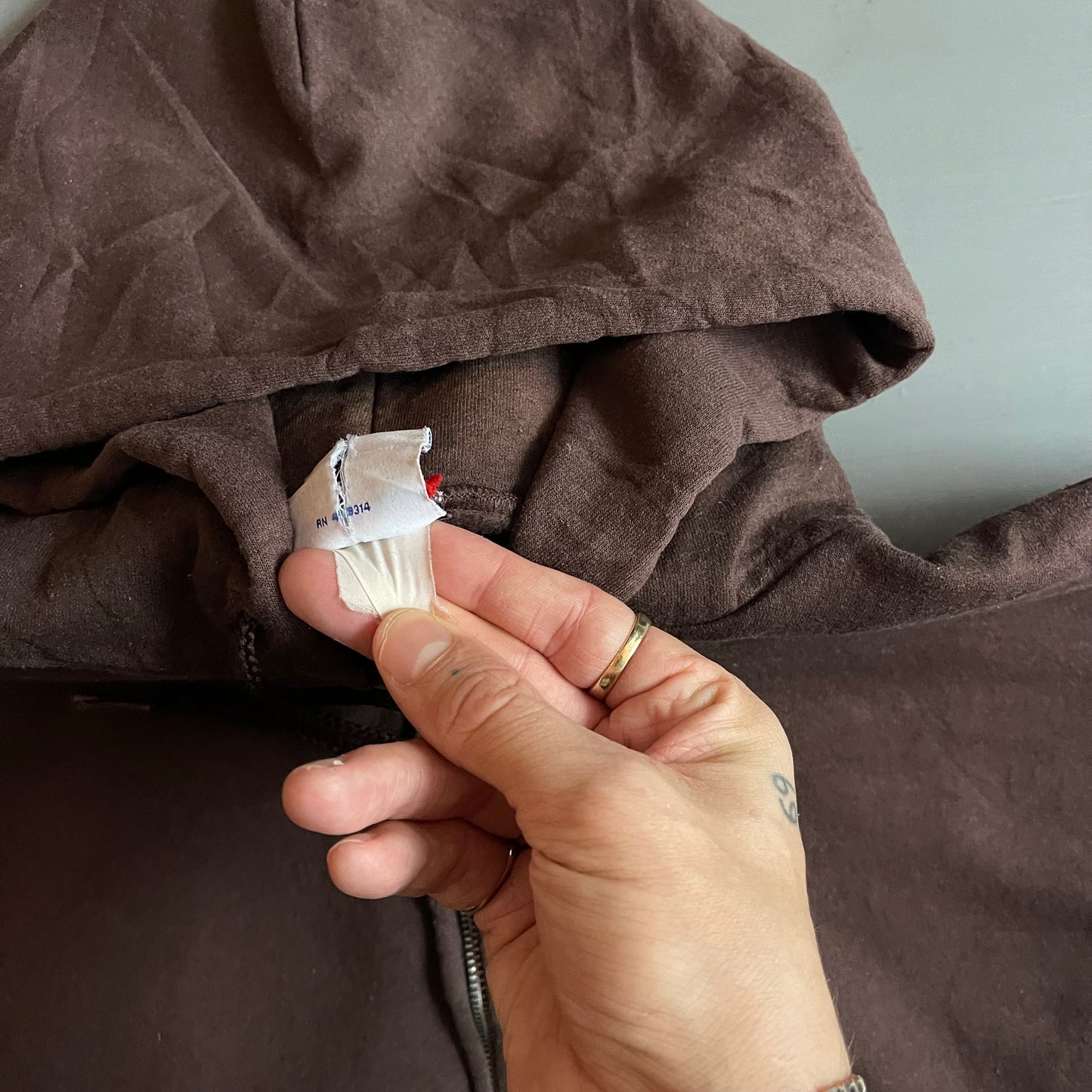 1990s Champion reverse weave blank zip hoodie (XL)