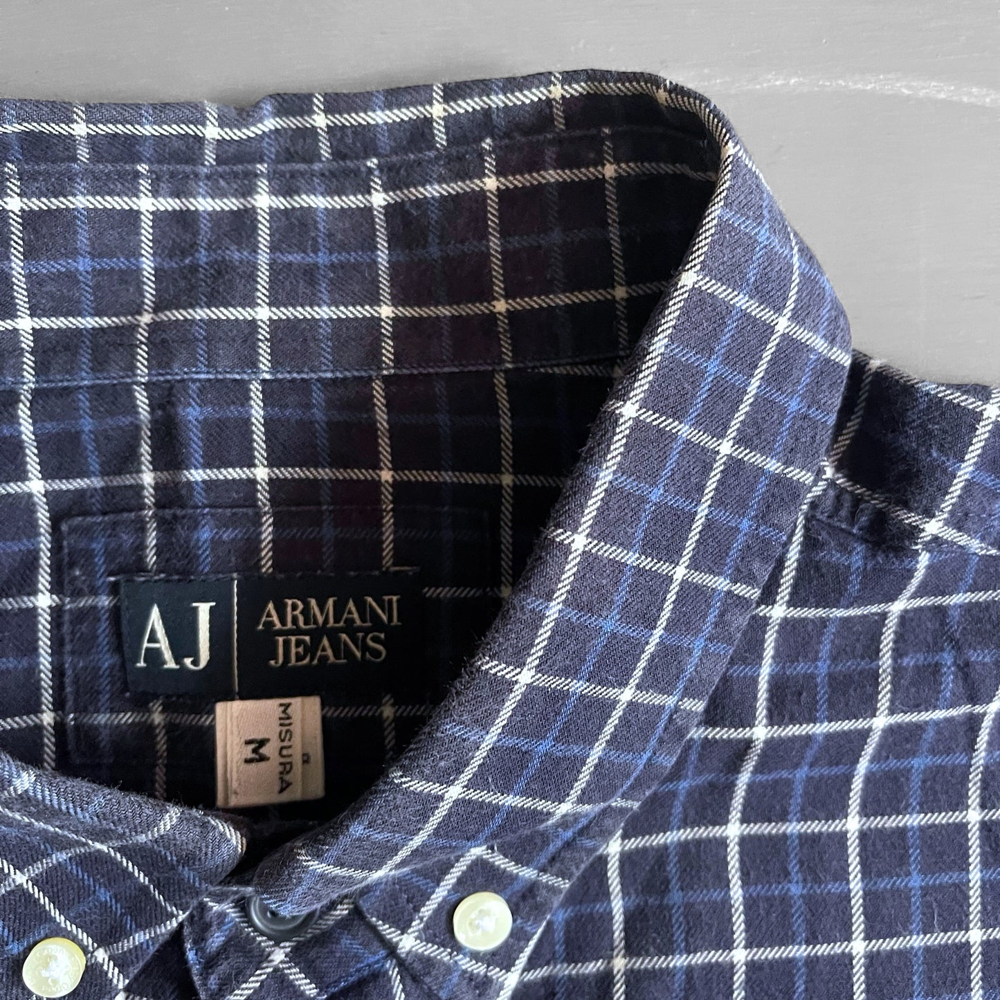 2000s Armani flannel shirt (M)