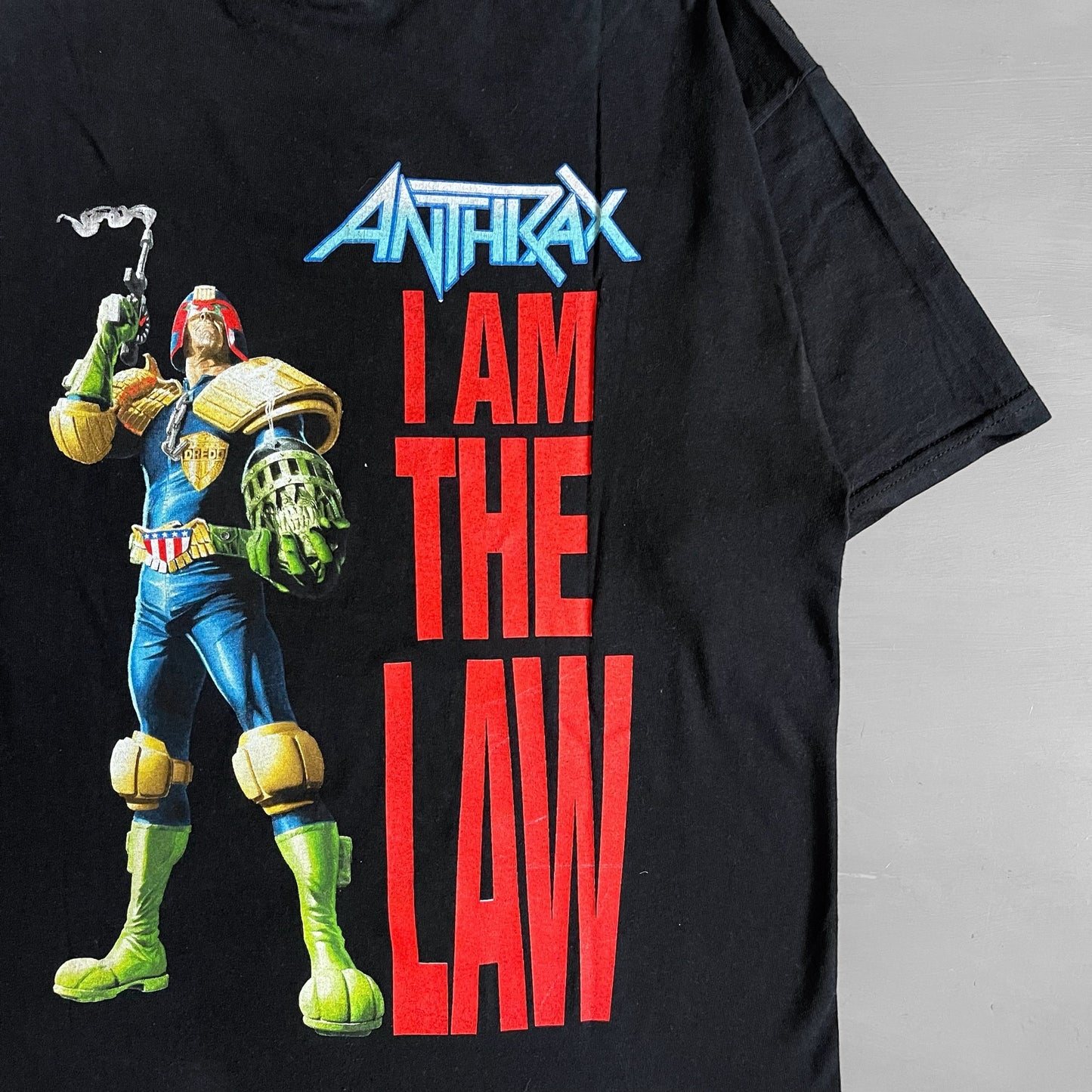 2000s ANTHRAX I am the law T-shirt (M/L)