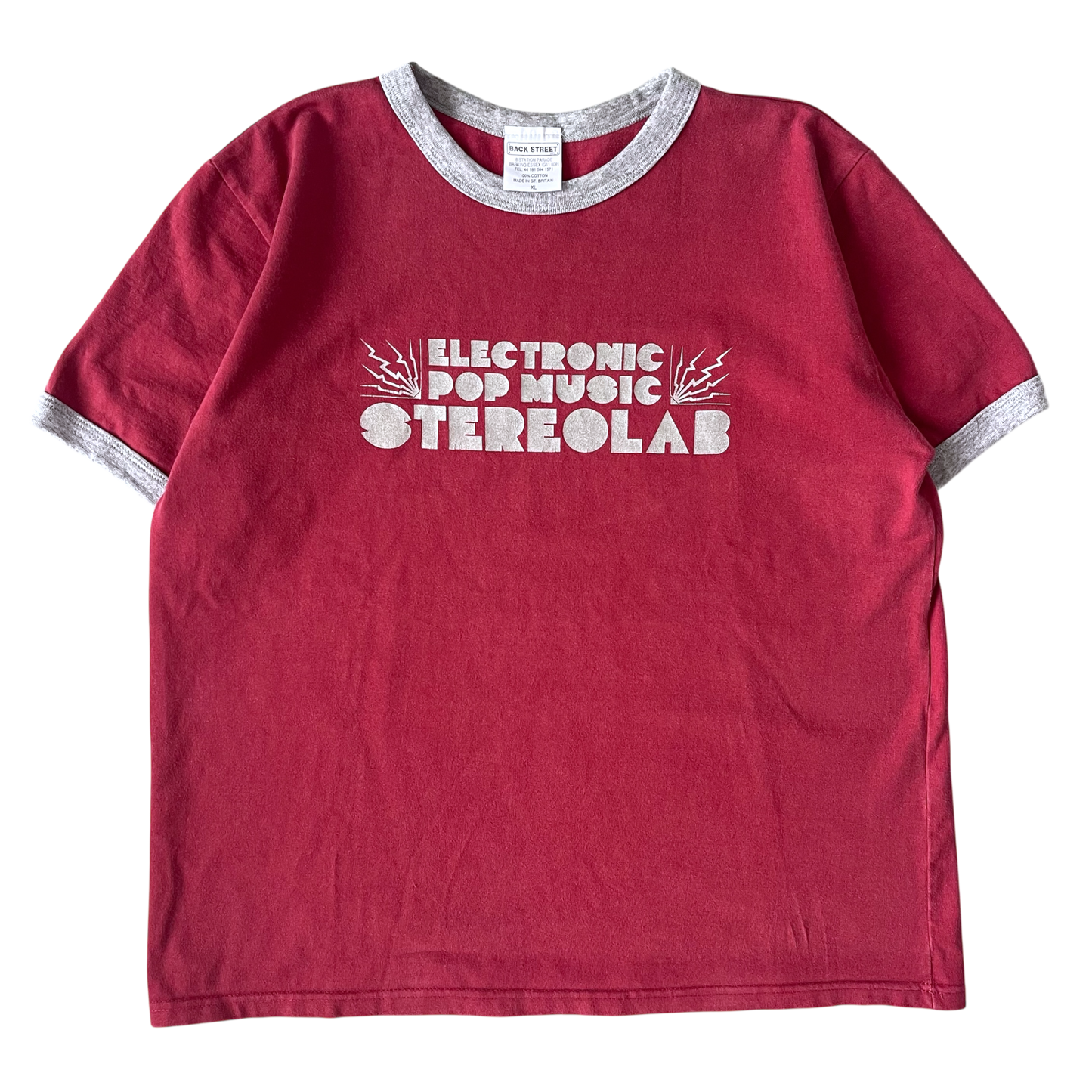1990s STEREOLAB electronic pop music T-shirt (M/L)
