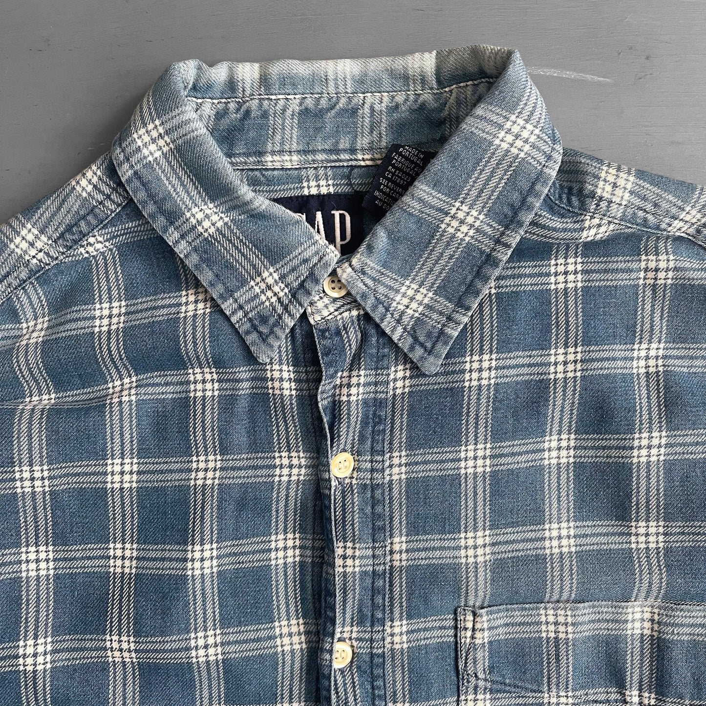 1990s GAP flannel shirt (L)