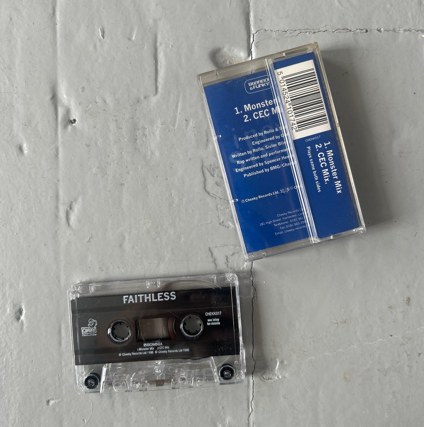 1995 Faithless; Insomnia cassette