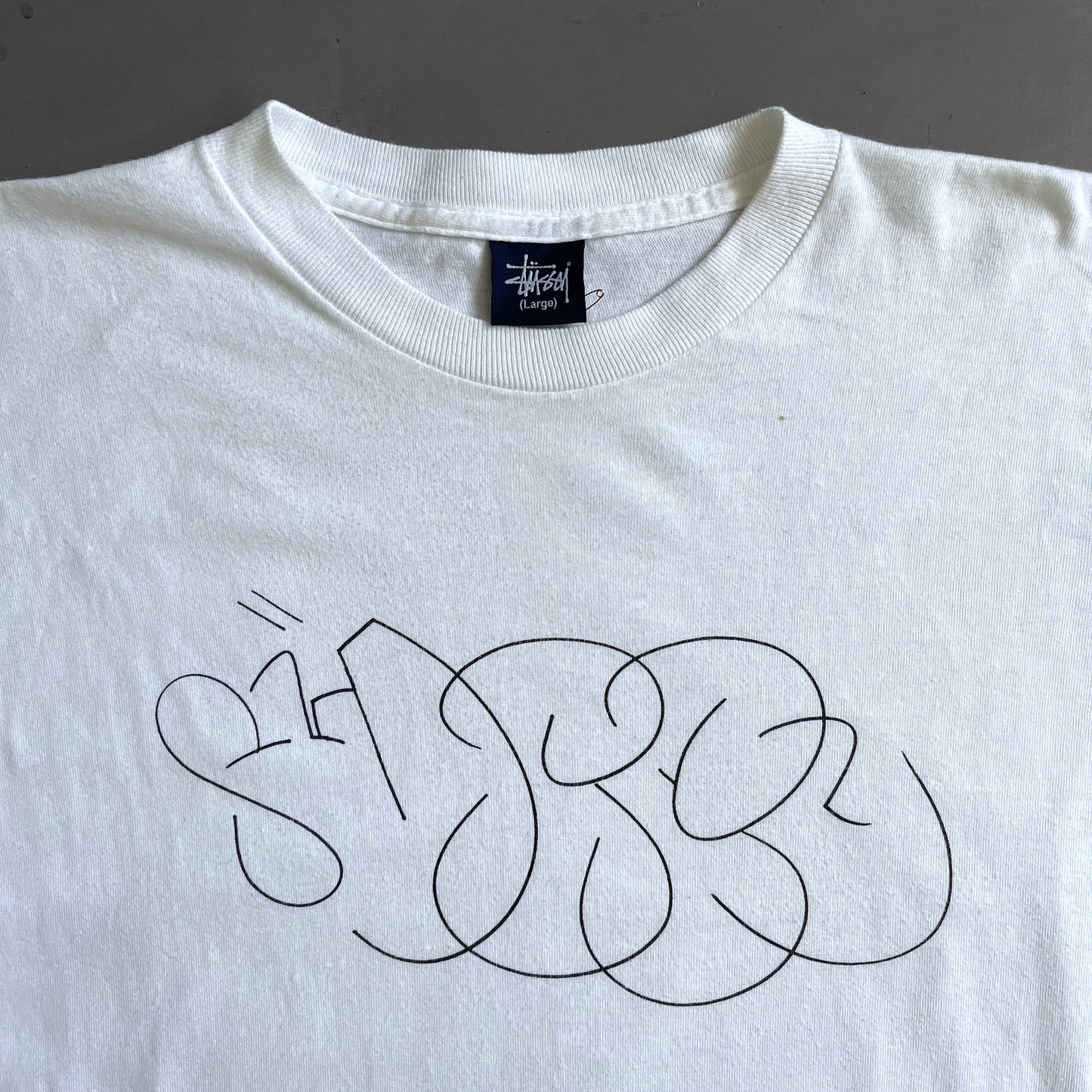 1990s long sleeve Stussy script T-shirt (M/L)