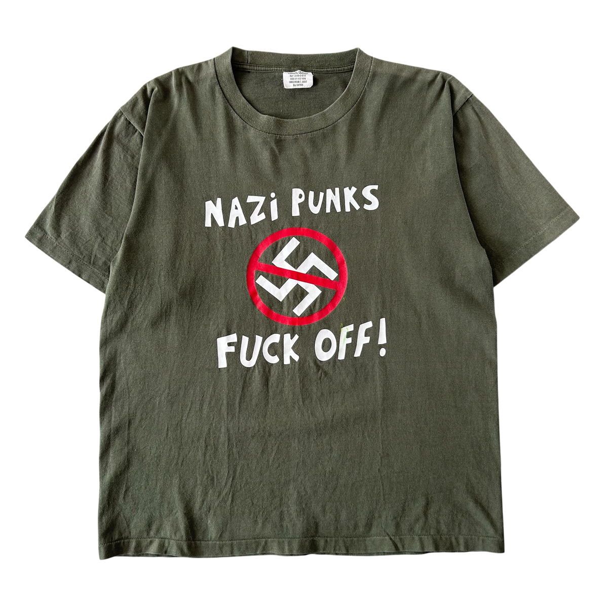1990s Nazi Punks F**k off T-shirt (L)