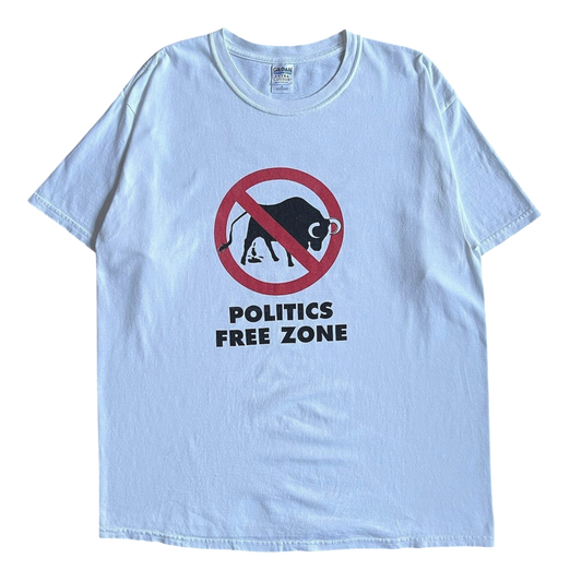 2000s politics free zone T-shirt (XL)
