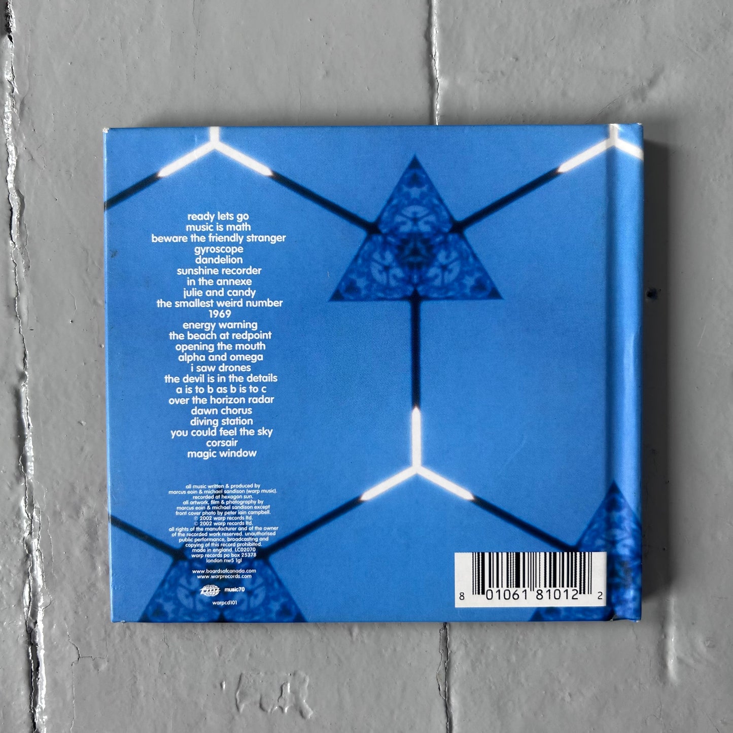 2002 Boards Of Canada warp records CD / Booklet