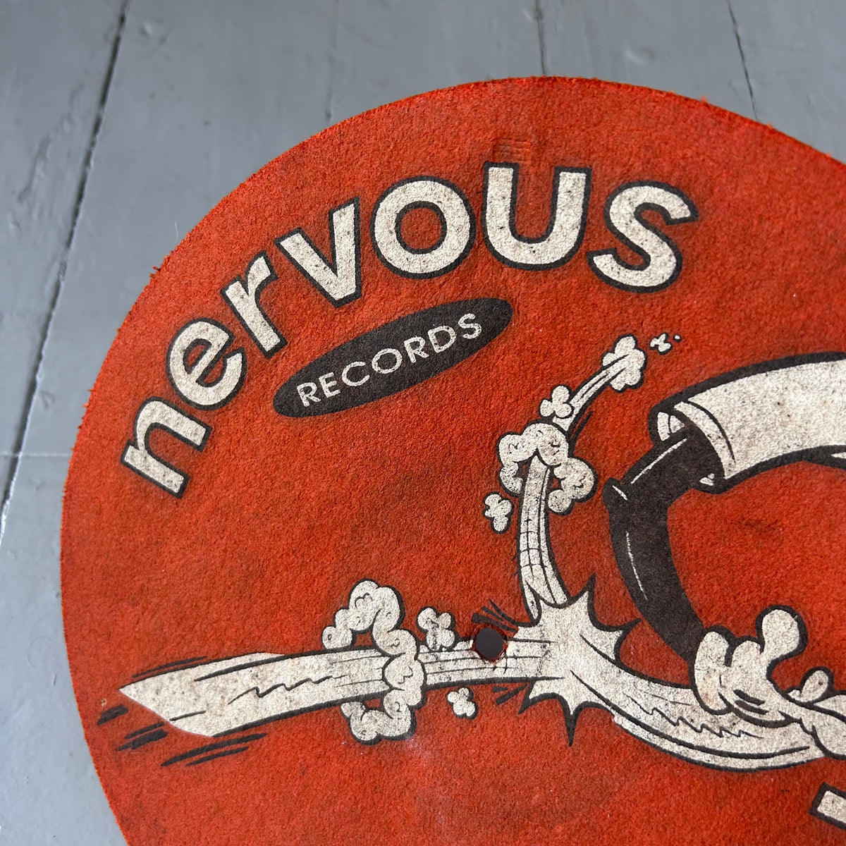 1990s Nervous Records slip mat