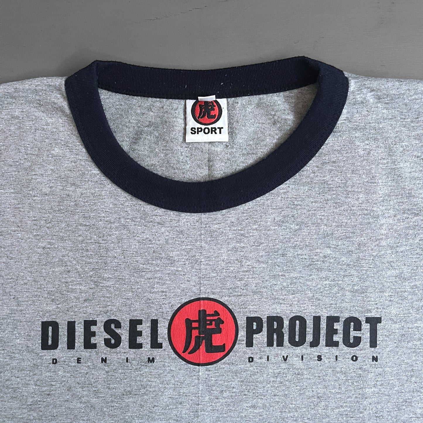 1990s Diesel sport ringer T-shirt (L/XL)