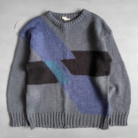 1980s hand knitted jumper (M)