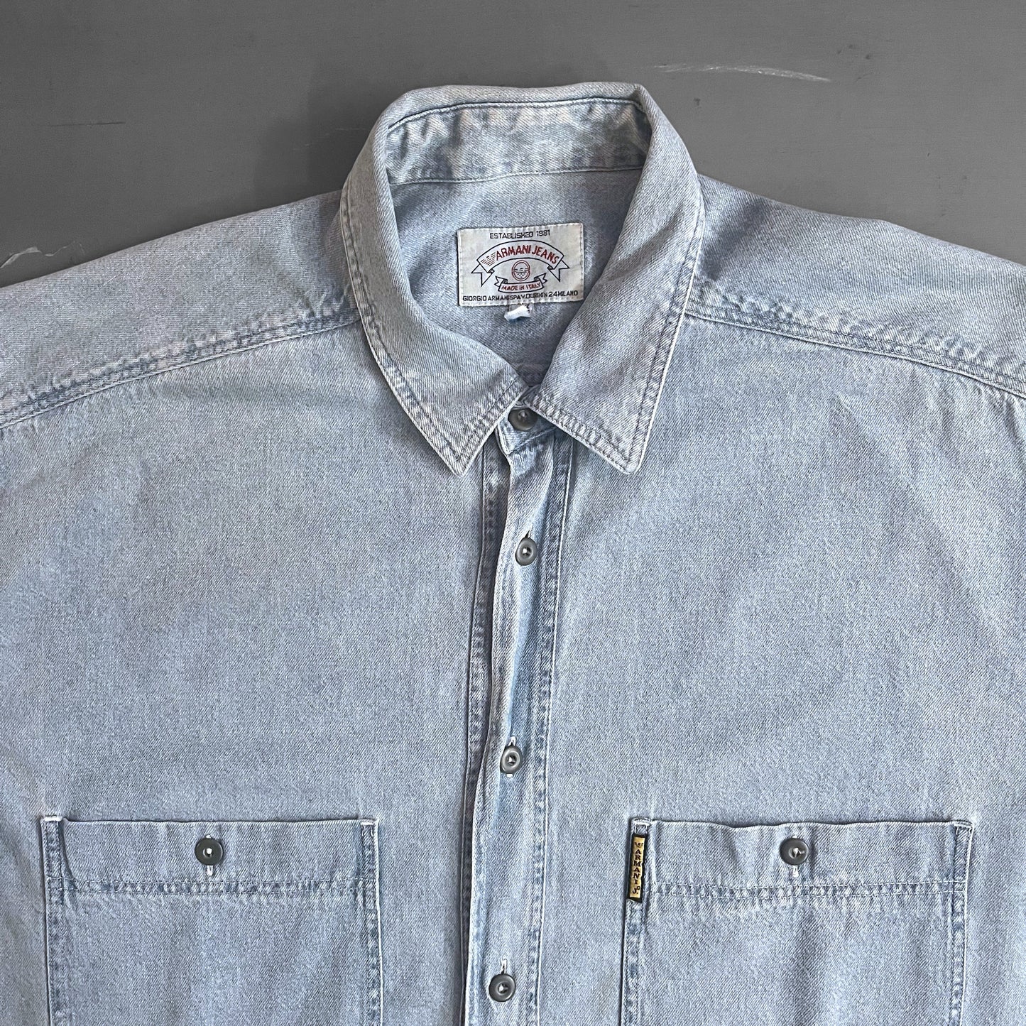 1990s Armani denim shirt (L)