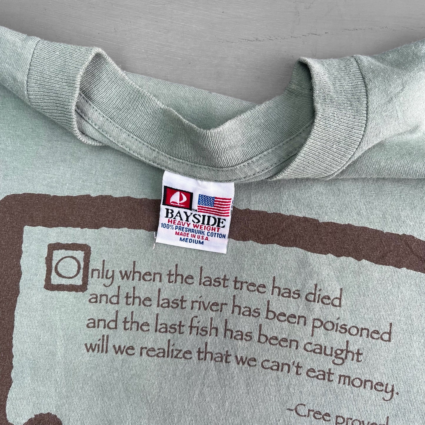 2002 last tree quote T-Shirt (M)