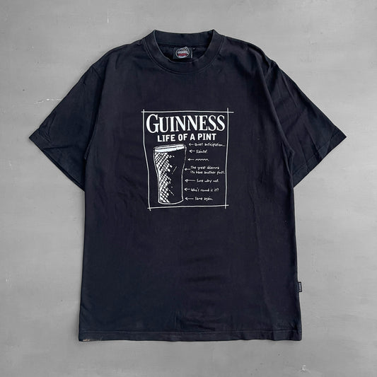 Early 2000 GUINNESS life of a pint T-Shirt (L)