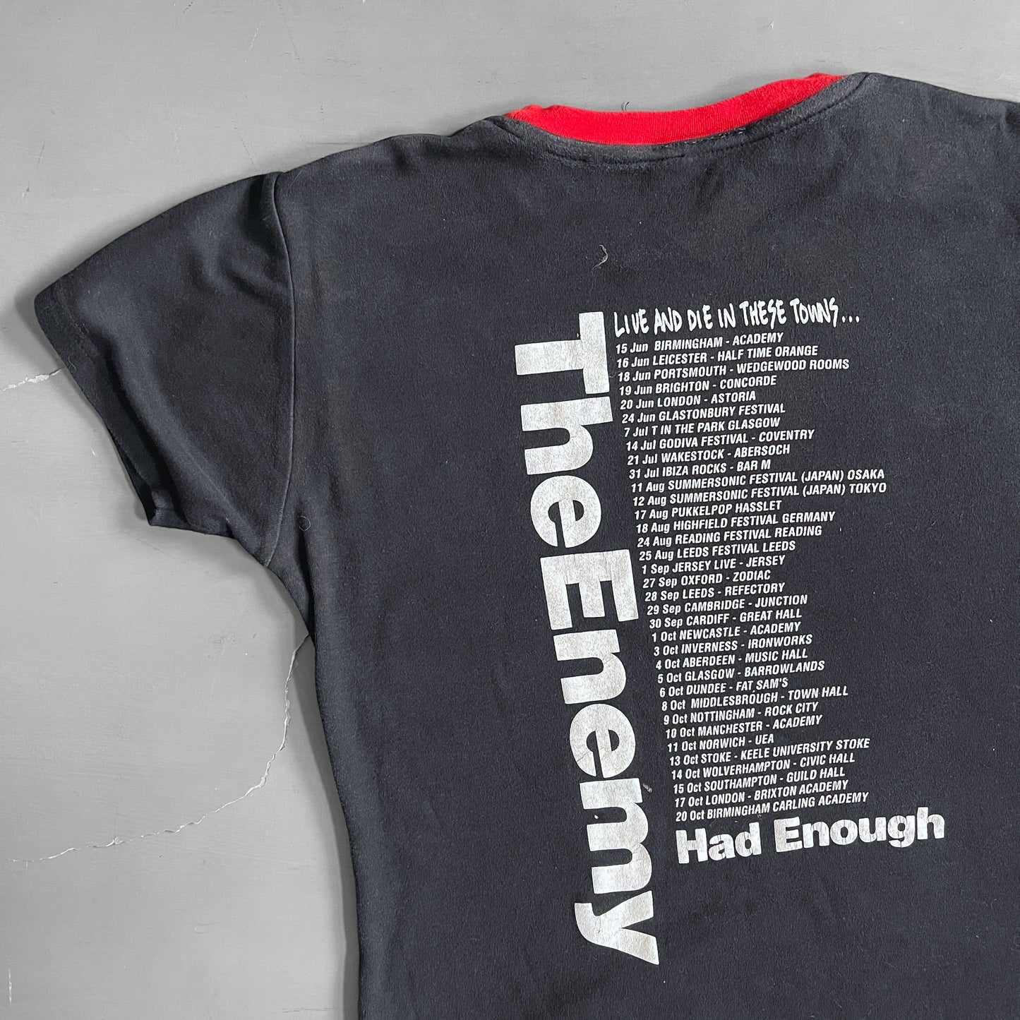 2007 The Enemy had enough baby T-shirt (XS)